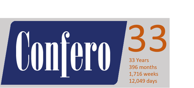 Confero 33 days of giving