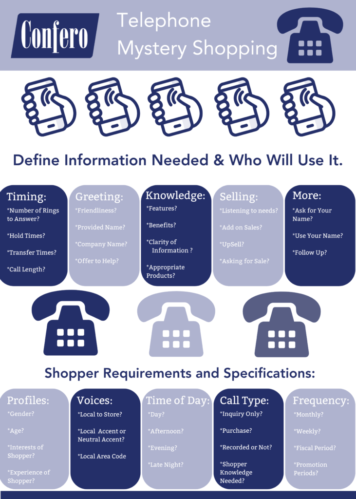 Telephone Mystery Shopping Program Planning Infographic 1