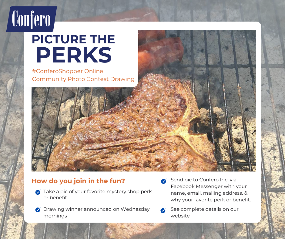 Confero Picture the Perks Mystery Shopper Photo Contest Announcement