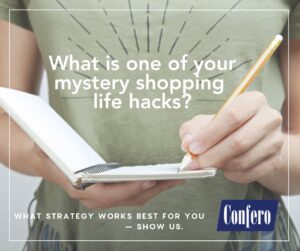 Announcing Week #3's contest question for mystery shoppers to enter a picture or video and be entered into the drawing.