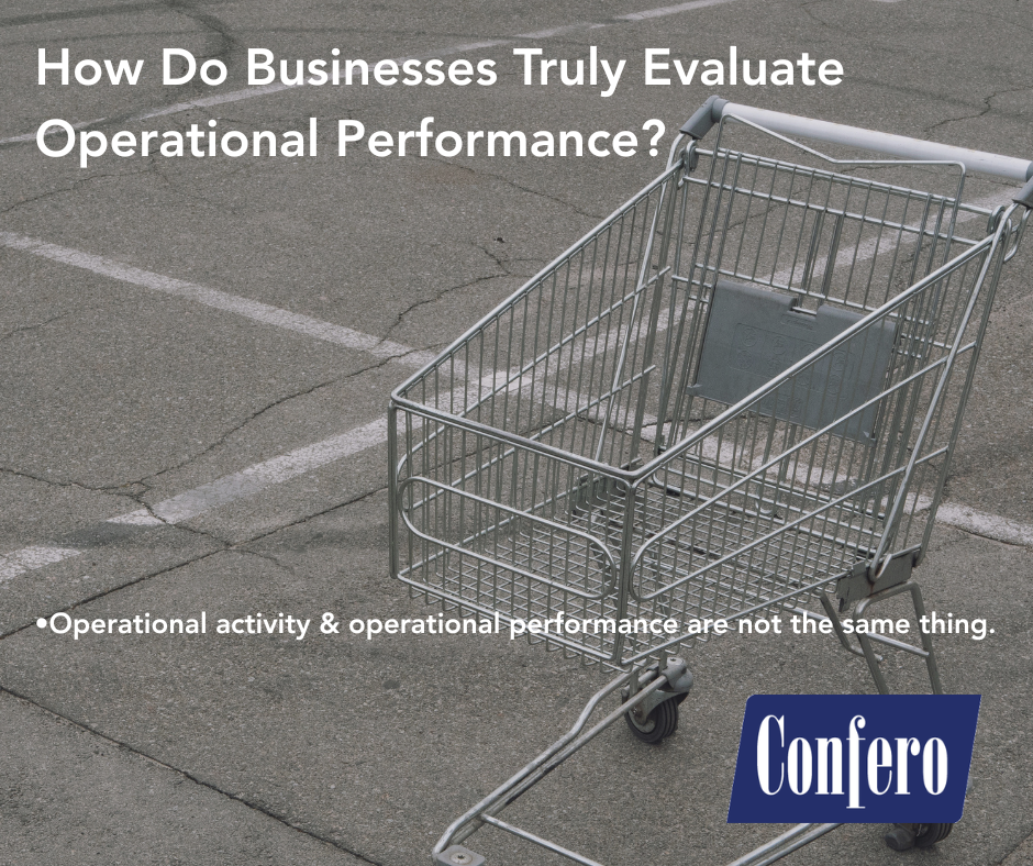 Operational activity & operational performance are not the same thing.