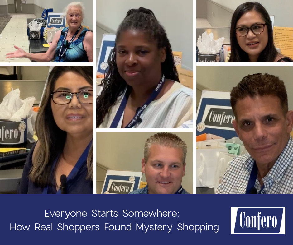 Hear from real life mystery shoppers that work with Confero how they got started with the original side gig.