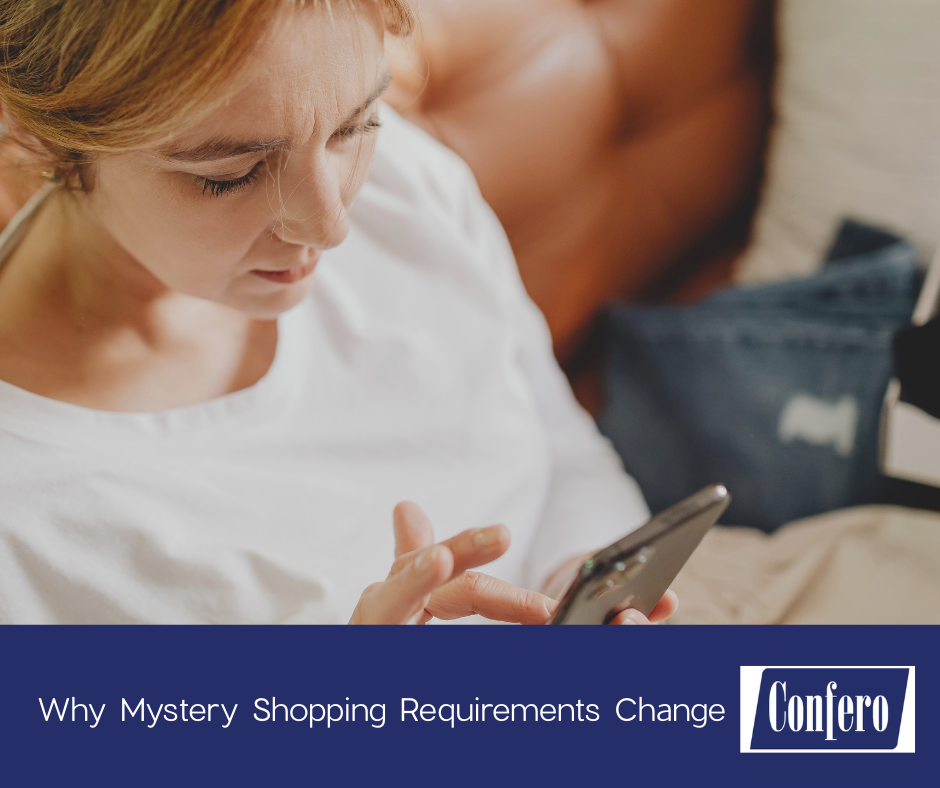 Have you ever wondered why mystery shop contract requirements change over time? #ConferoShopper this blogs for you.