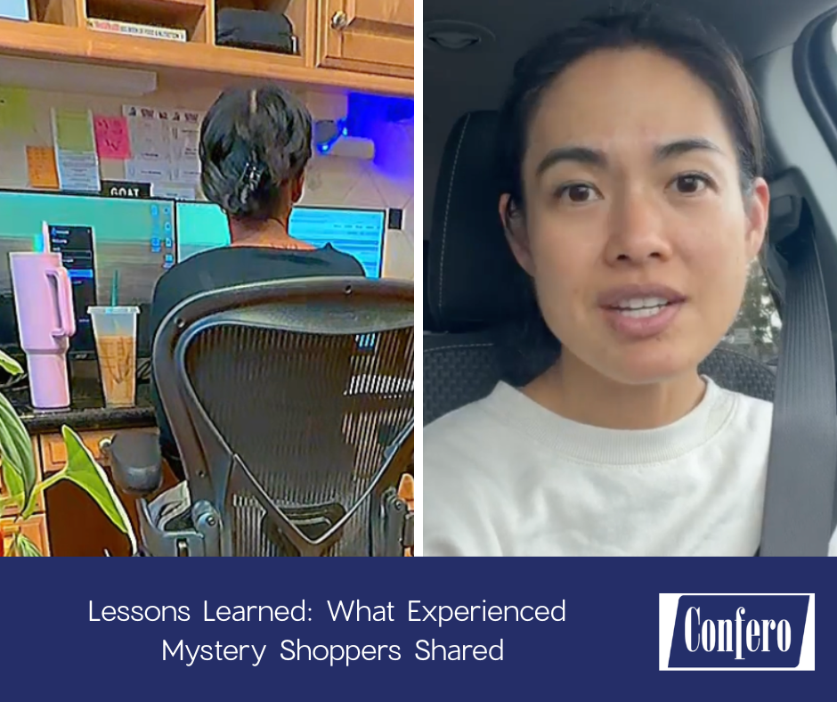Experienced Confero shoppers sharing mystery shopper experiences